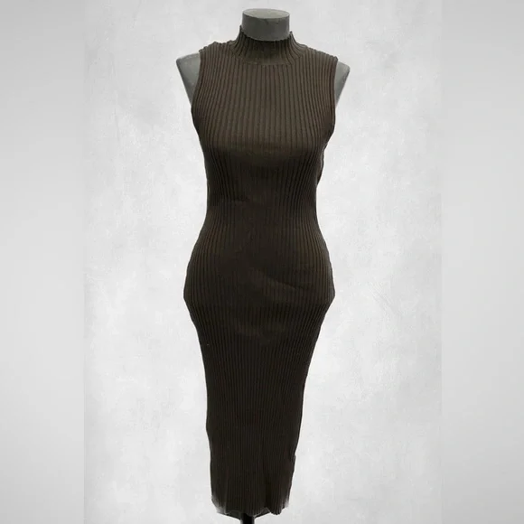 sweater dresses fitted Luxe Knit Slim Fit Mini Dress – General Pants Co main image 0